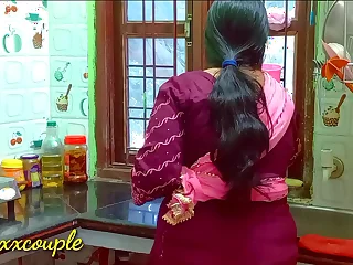 Indian Hot Maid XXX fuck with reference to kitchen.