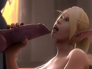 Girl near Globe of Warcraft shot sex