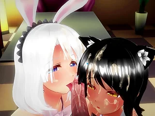 Knavish together with white [3D Hentai, 4K, 60FPS, Uncensored]